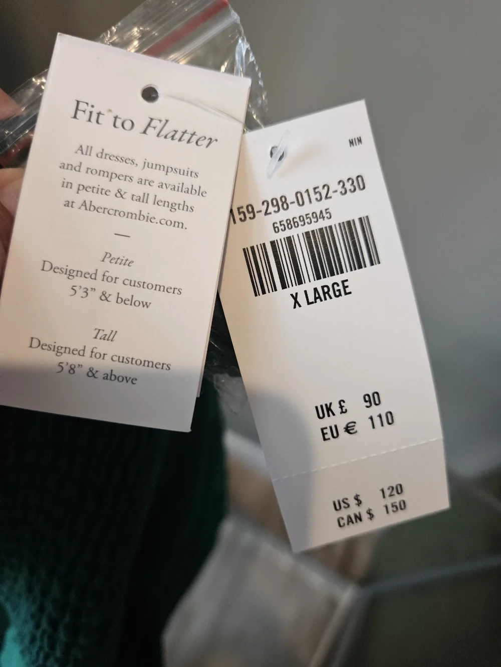 Abercrombie & Fitch Teal Green Maxi Dress